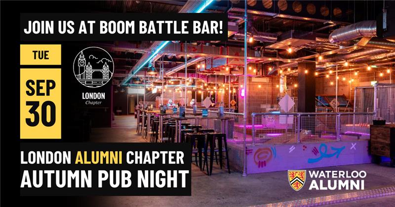 UWaterloo - London Alumni & Students - Autumn Pub Night! 🍻 We’re ...