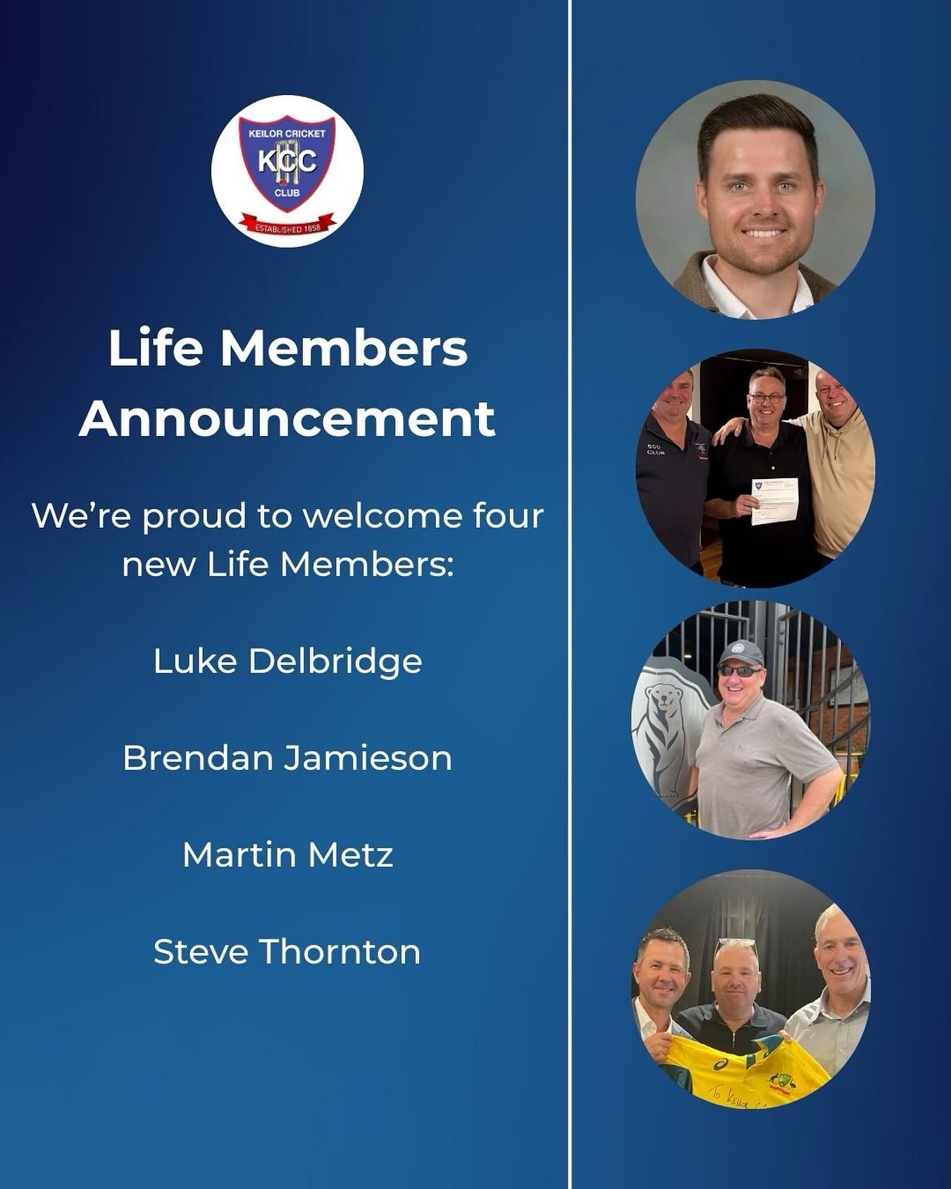 🎉 Celebrating Our New Life Members 🎉... - Keilor Cricket Club | Facebook