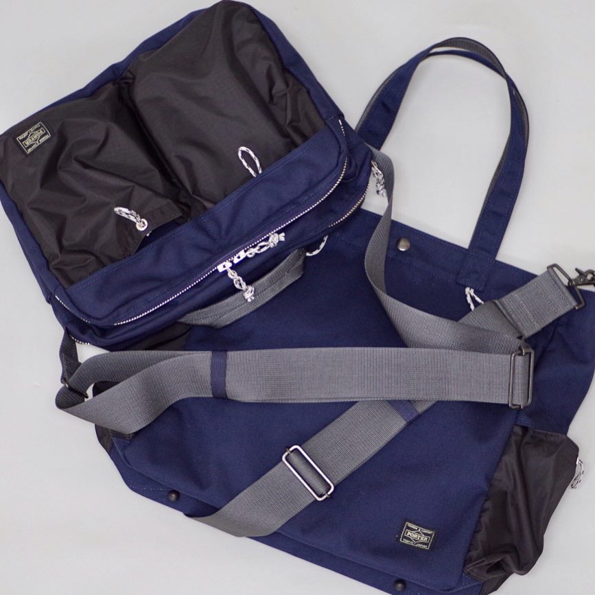 sacai x PORTER backpack and waist bag will be exclusively