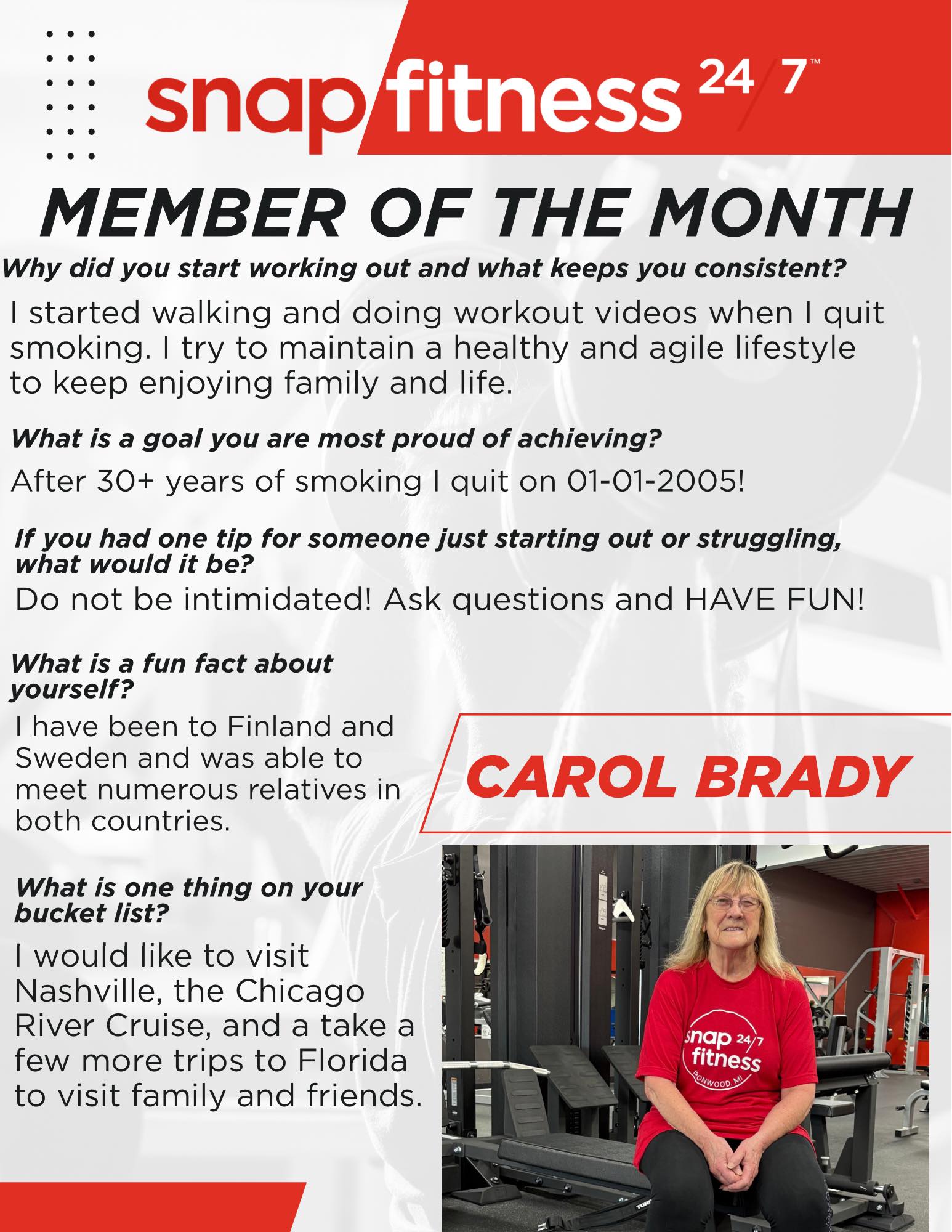 Snap - 🏆 Member of the Month Spotlight 🏆 We’re excited to celebrate our ...