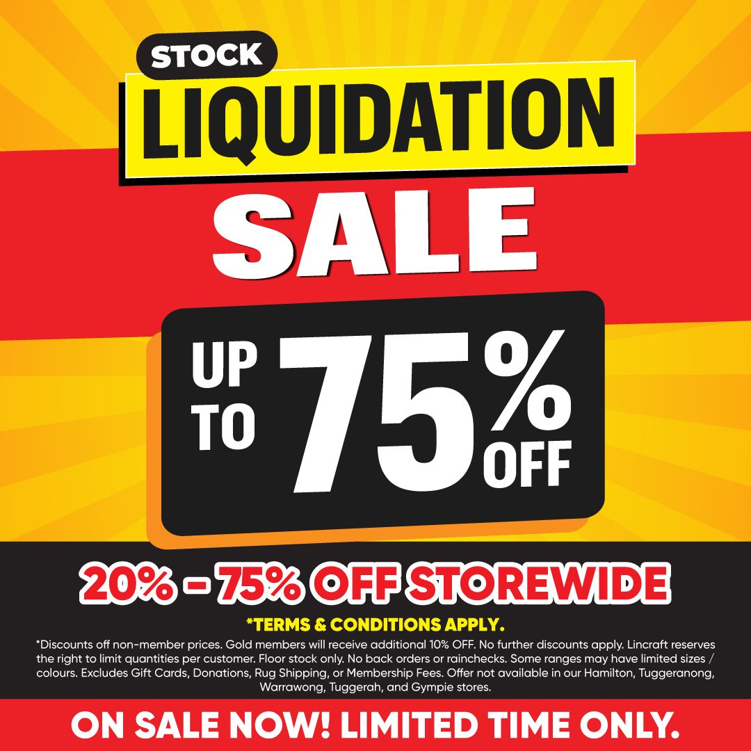 Lincraft - 🚨HAPPENING NOW: Upto 75% OFF STOREWIDE! 🚨... | Facebook
