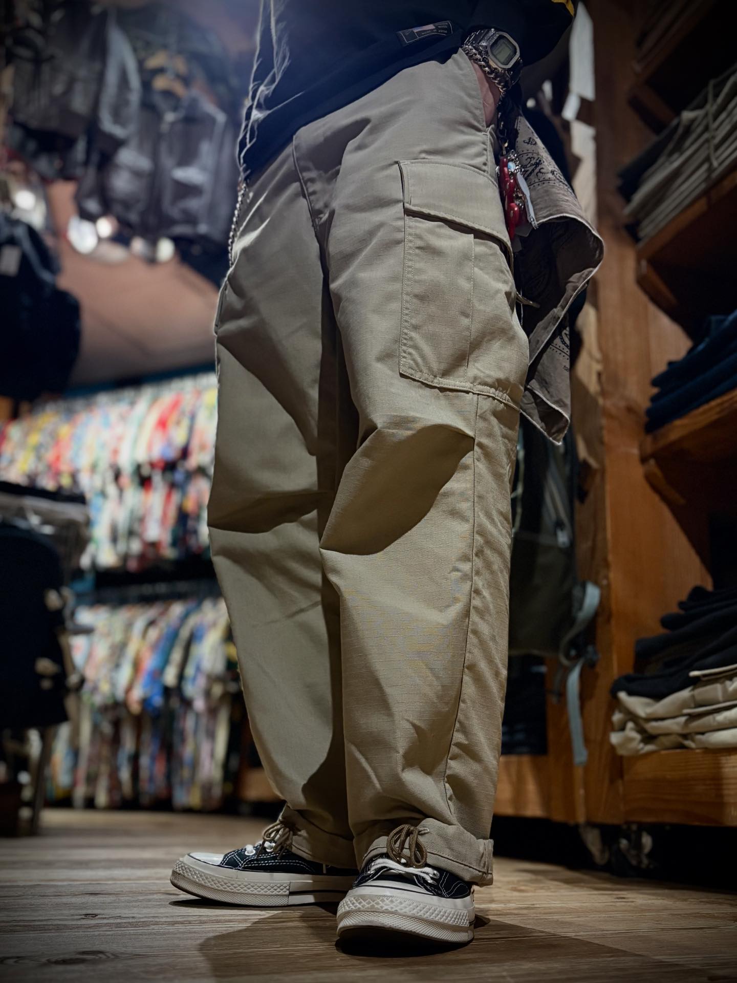 CALIFORNIA SPORTSWEAR JUNGLE FATIGUE PANTS（BEIGE） ¥17,600 tax in