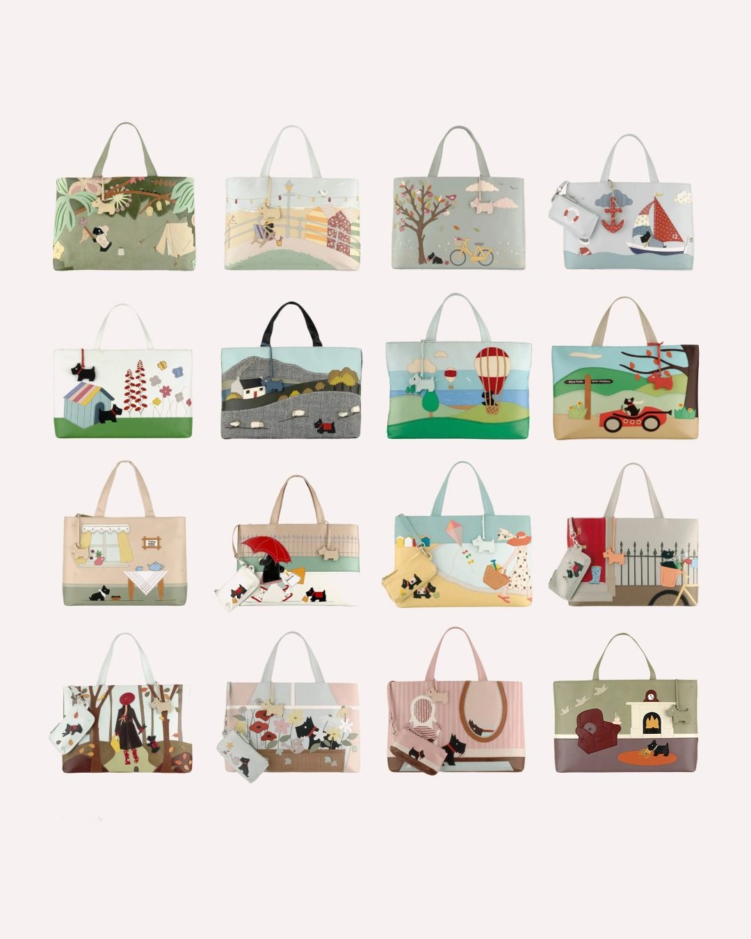 Sac à Main Radley Signature - Modèle Avec Motif 'picture' - Occasion Avec Déchirure