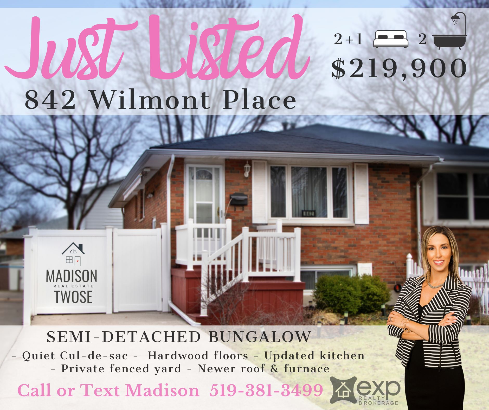 Madison - ‼️JUST LISTED‼️842 WILMONT PLACE ‼️ $219,900 This is a rare ...