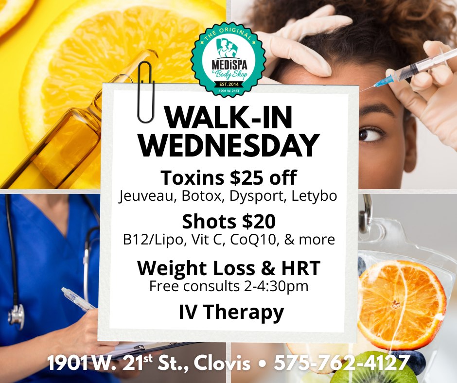 MediSpa - Your First Wednesday Refresh of 2026! Wednesday Walk-In ...