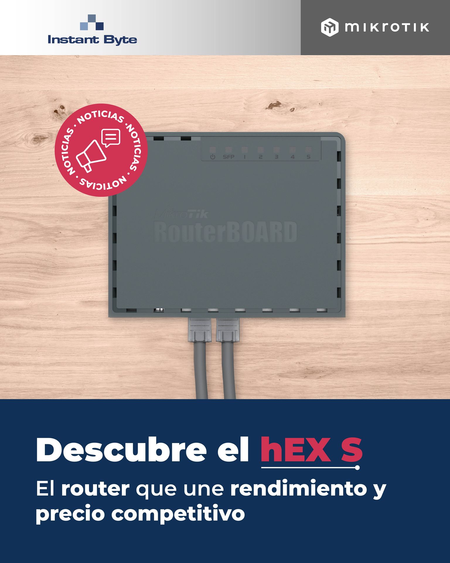 Instant - ⚡ Pequeño por fuera, gigante por dentro. El MikroTik hEX S es ...