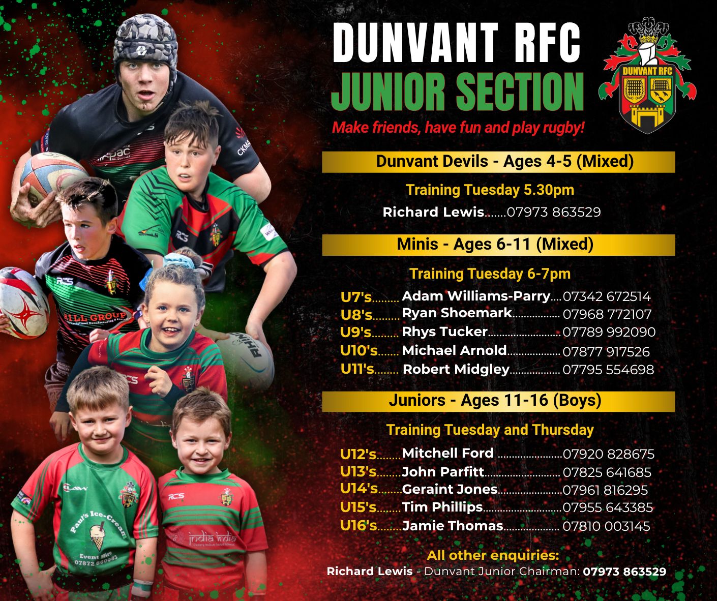 Dunvant RFC - 🏉 Junior & Mini Rugby is Back! 🏉 We’re... | Facebook