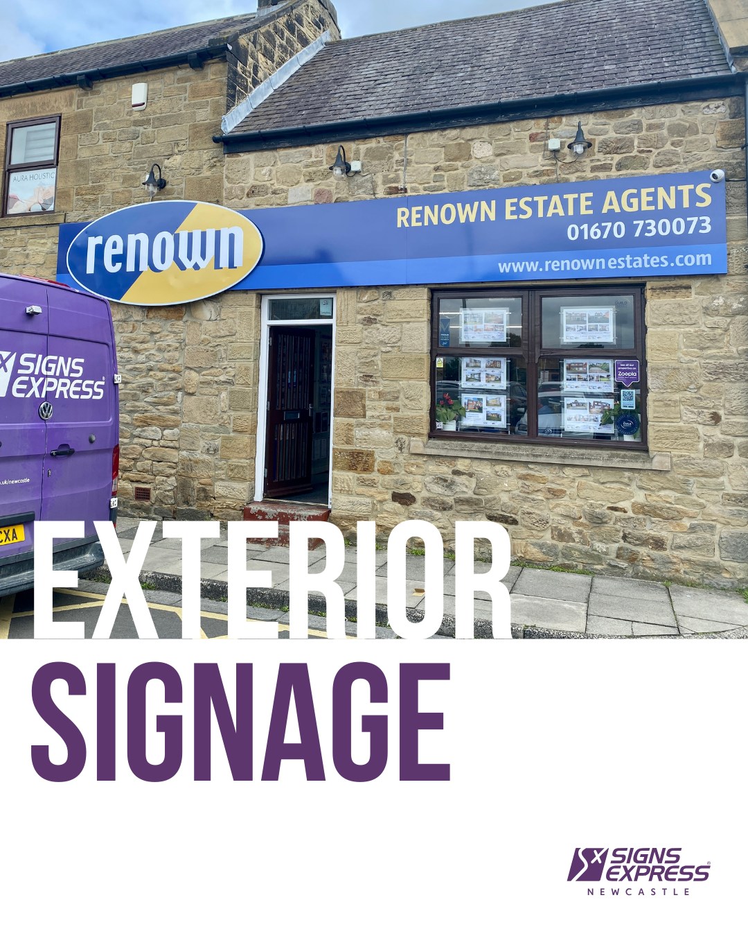 Signs - We recently installed new exterior signage for Renown Estate ...