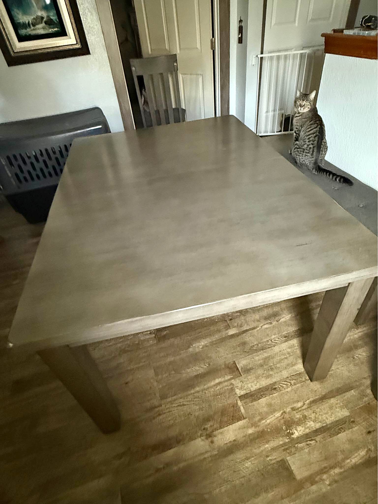 Dining Table - Solid Wood - Grey - table only - from Furniture Row ...