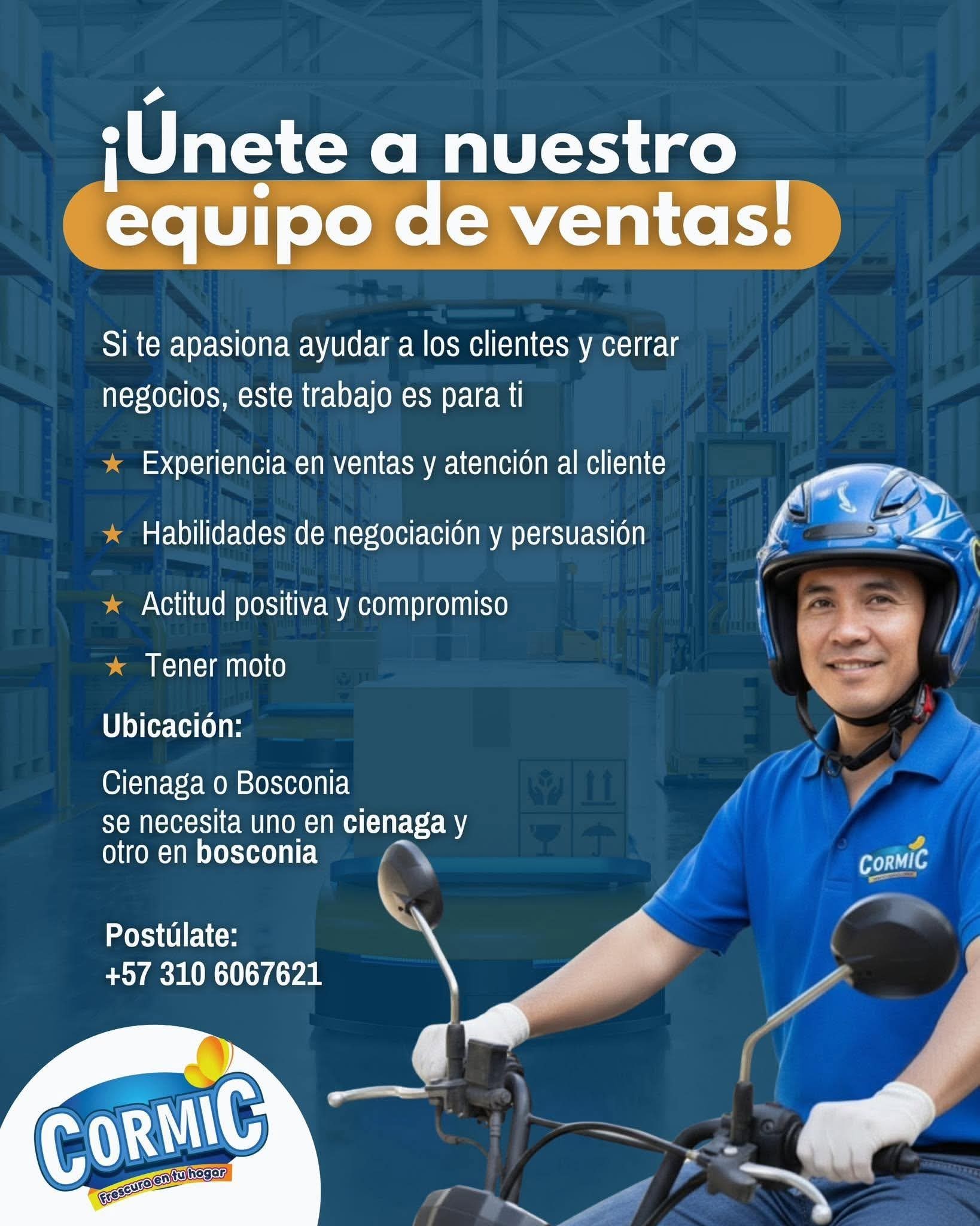 Informate - 🚀 ¡Únete a nuestro equipo comercial CORMIC! ¿Te apasionan ...