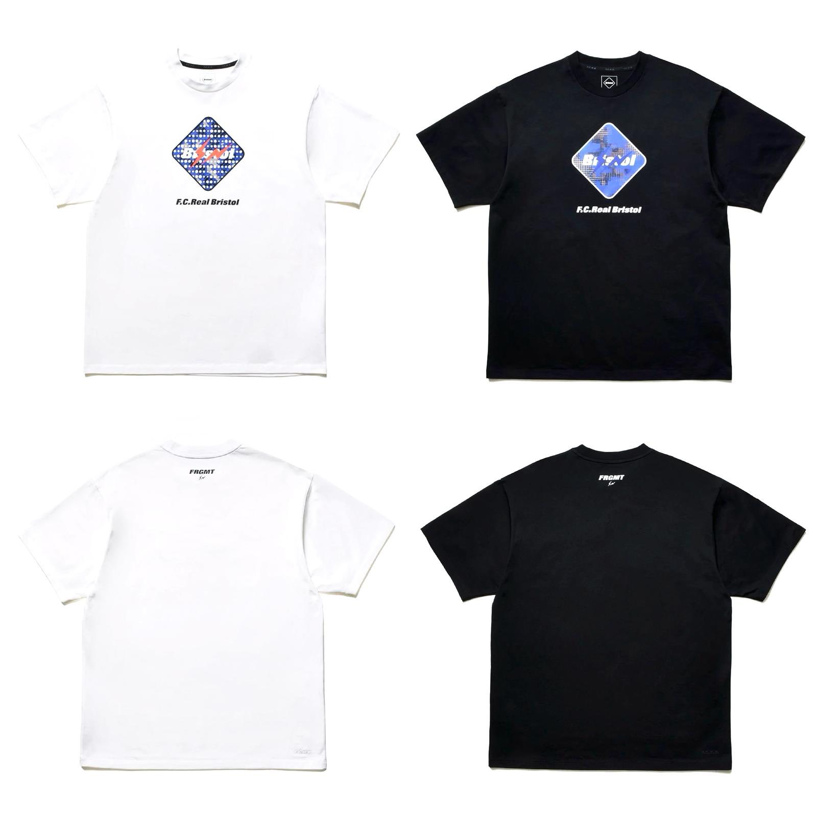 Fragment x F.C.R.B. Camouflage Emblem Tee Black & White各$899 