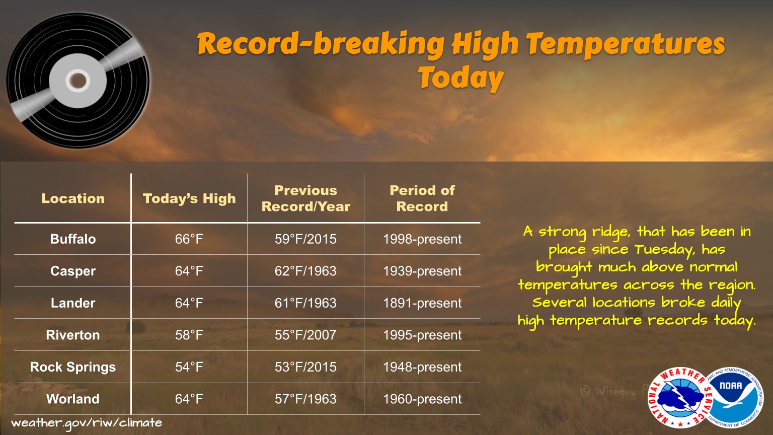 US - Temperatures were well above normal across much of western and ...