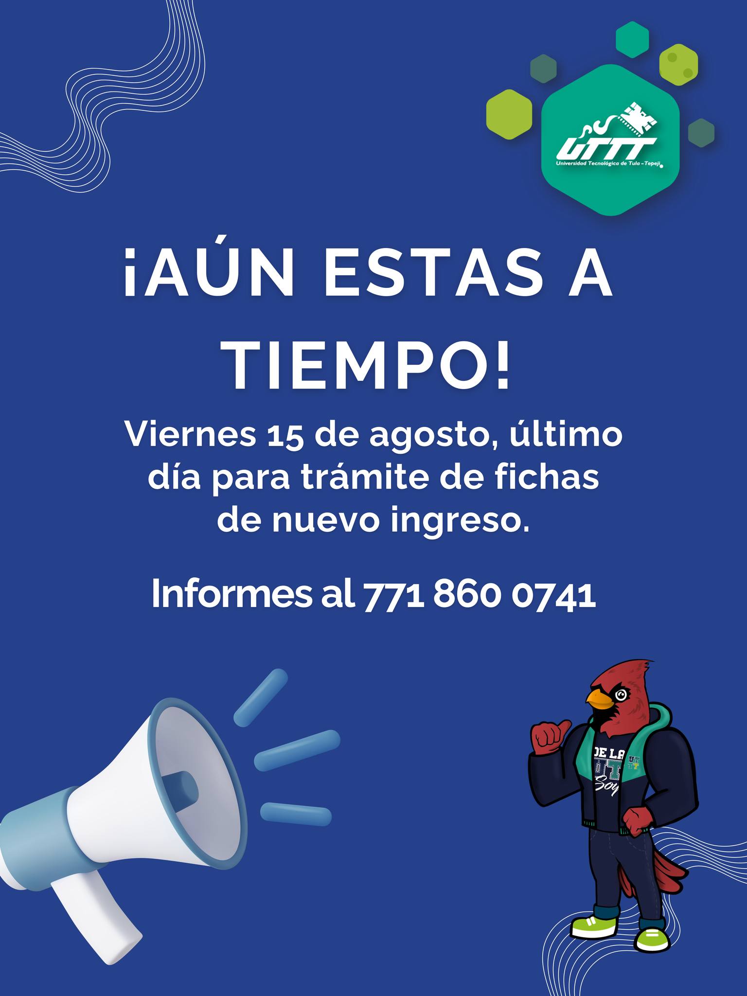 UTTT - 📢 🚨 ¡𝐀𝐓𝐄𝐍𝐂𝐈𝐎́𝐍 𝐀𝐒𝐏𝐈𝐑𝐀𝐍𝐓𝐄𝐒 𝐔𝐓𝐓𝐓 🚨 Ú𝐋𝐓𝐈𝐌𝐎 𝐃í𝐀 para tramitar tu ...