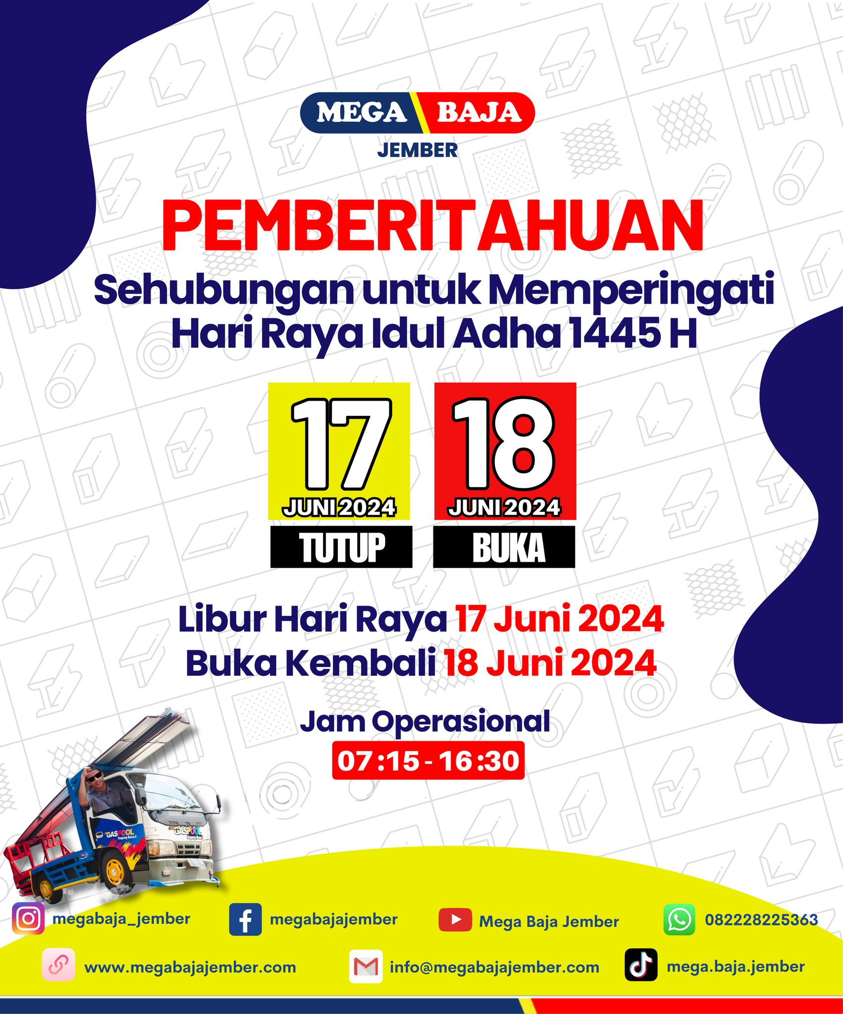 PEMBERITAHUAN Sehubungan dengan... - Mega Baja Jember