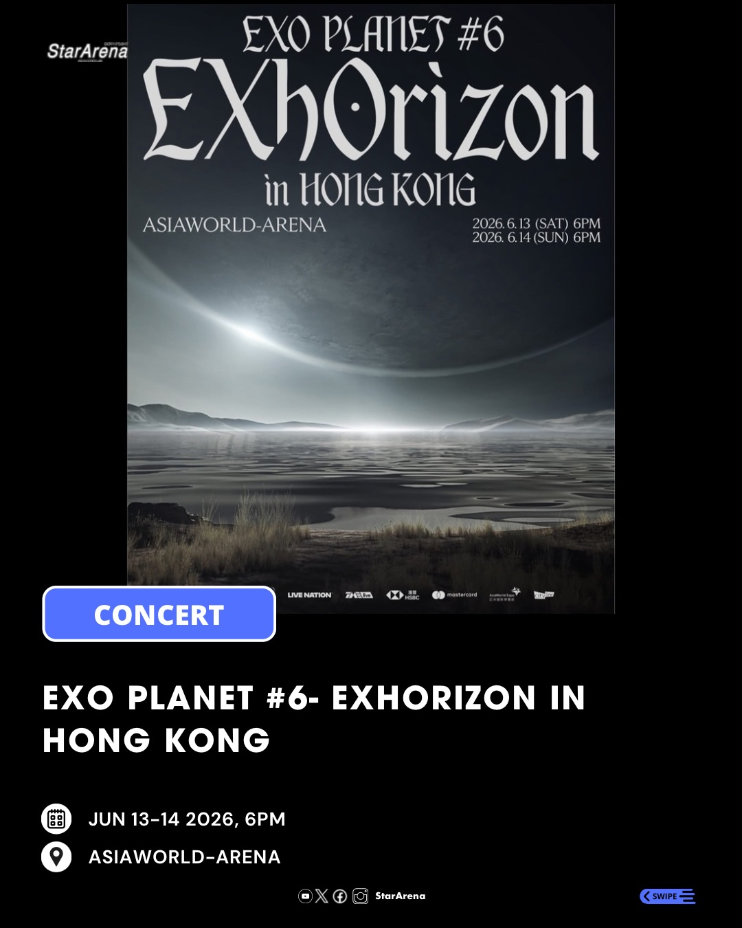 EXO PLANET #6- EXhOrizon in HONG KONG 📅 JUN 13-14 2026, 6PM