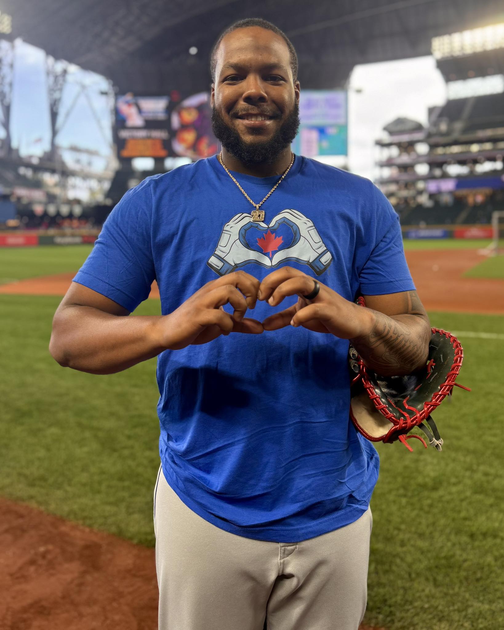 Springer gifted Vladdy a new t-shirt today. It features George's