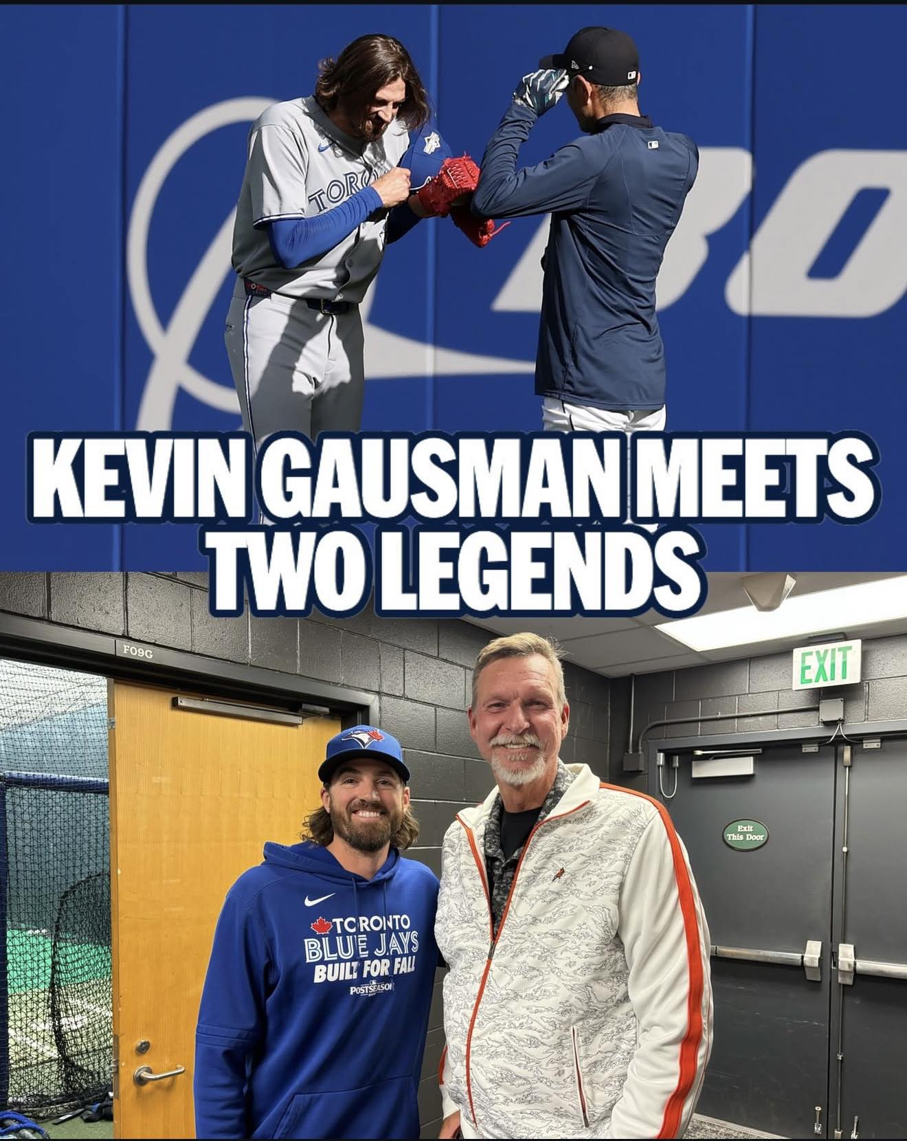 Kevin Gausman meets baseball legends Ichiro and Randy Johnson