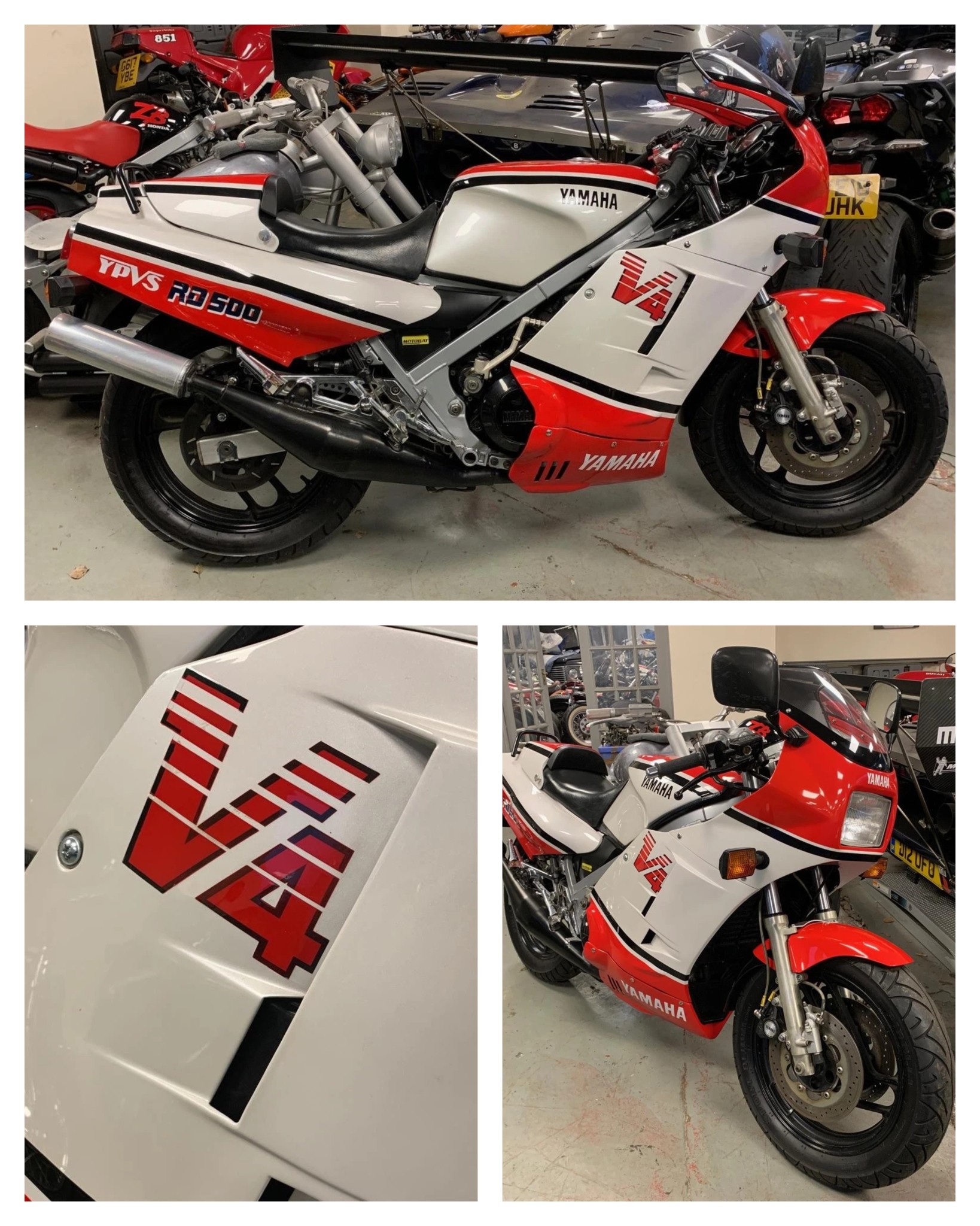 Ad: Yamaha RD500 V4 YPVS in those iconic Marlboro colours On eBay