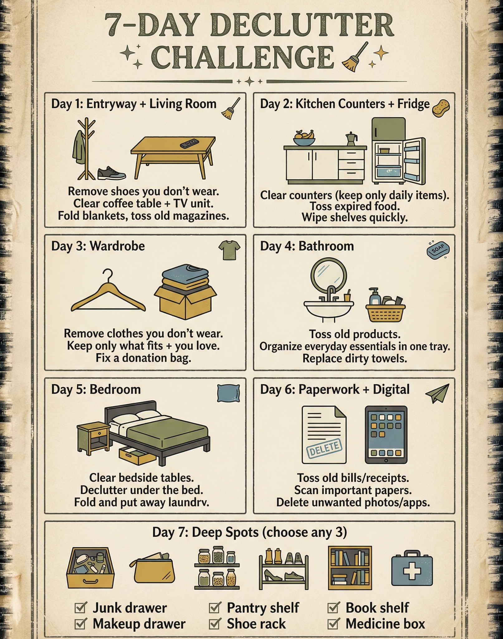 The Little - 7-Day Declutter Challenge 🧹 #declutter #newyear Day 1 ...