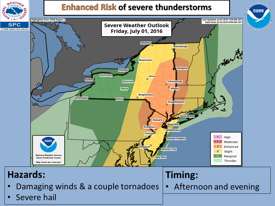 NOAA NWS Storm Prediction Center - An enhanced risk of severe storms is ...