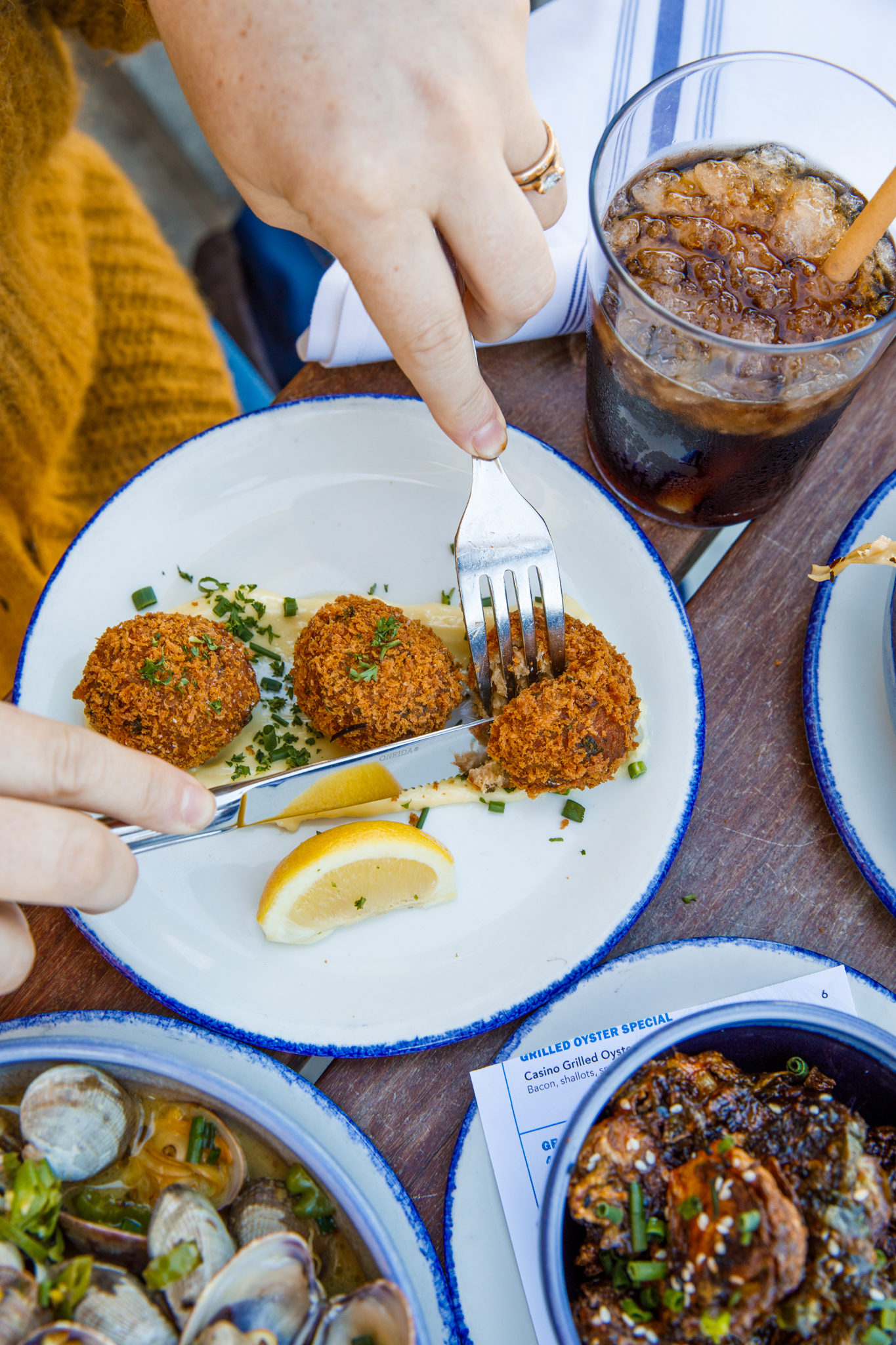 Black cod croquettes… the app you didn