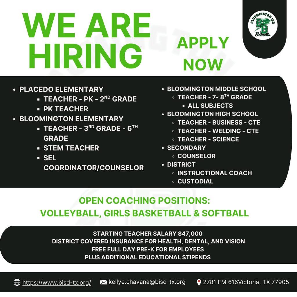 Bloomington - Bloomington ISD is hiring! See the full list of openings ...