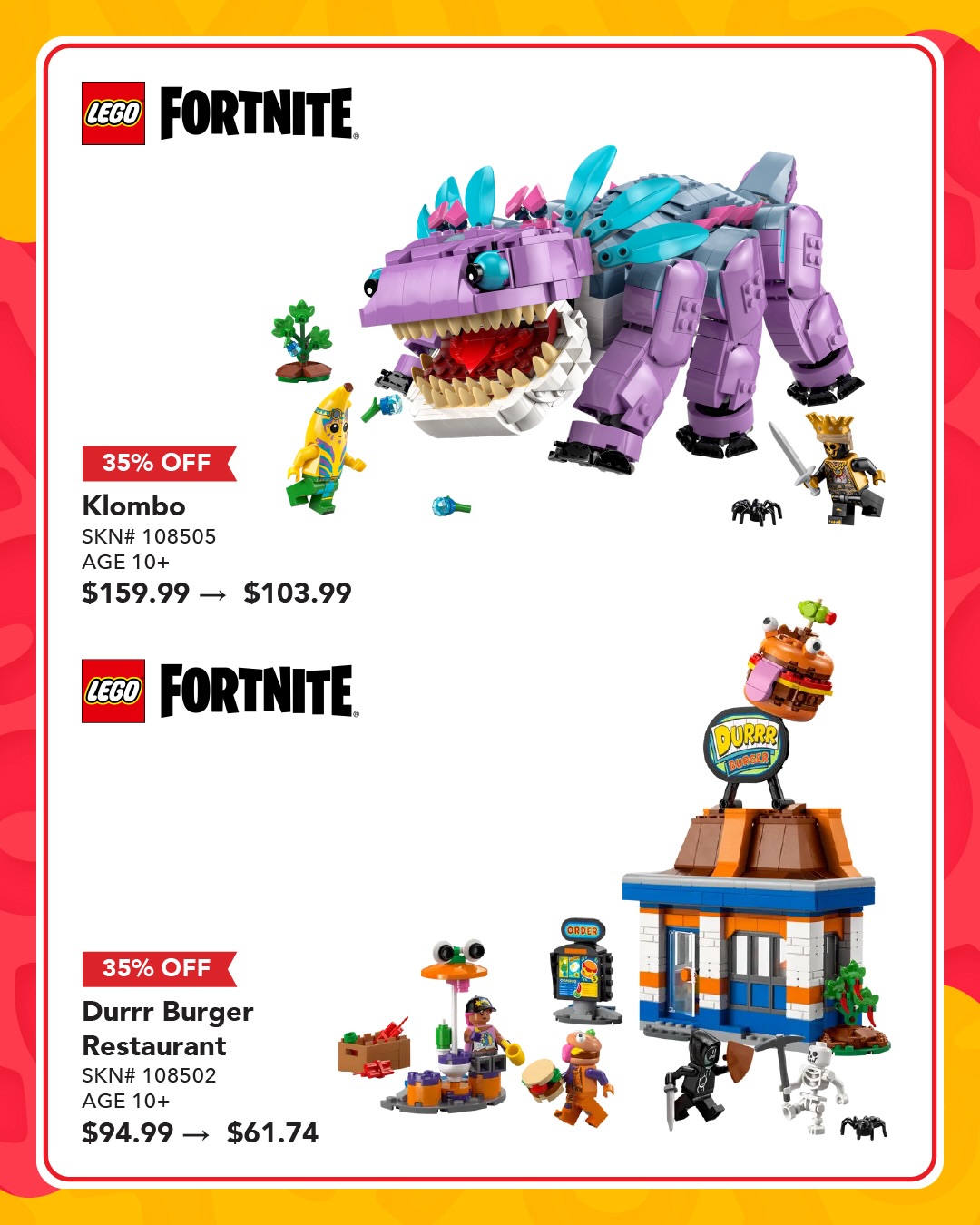 🚨 LEGO Doorbuster Deals Are Here 🚨 Enjoy 35% OFF more than 170