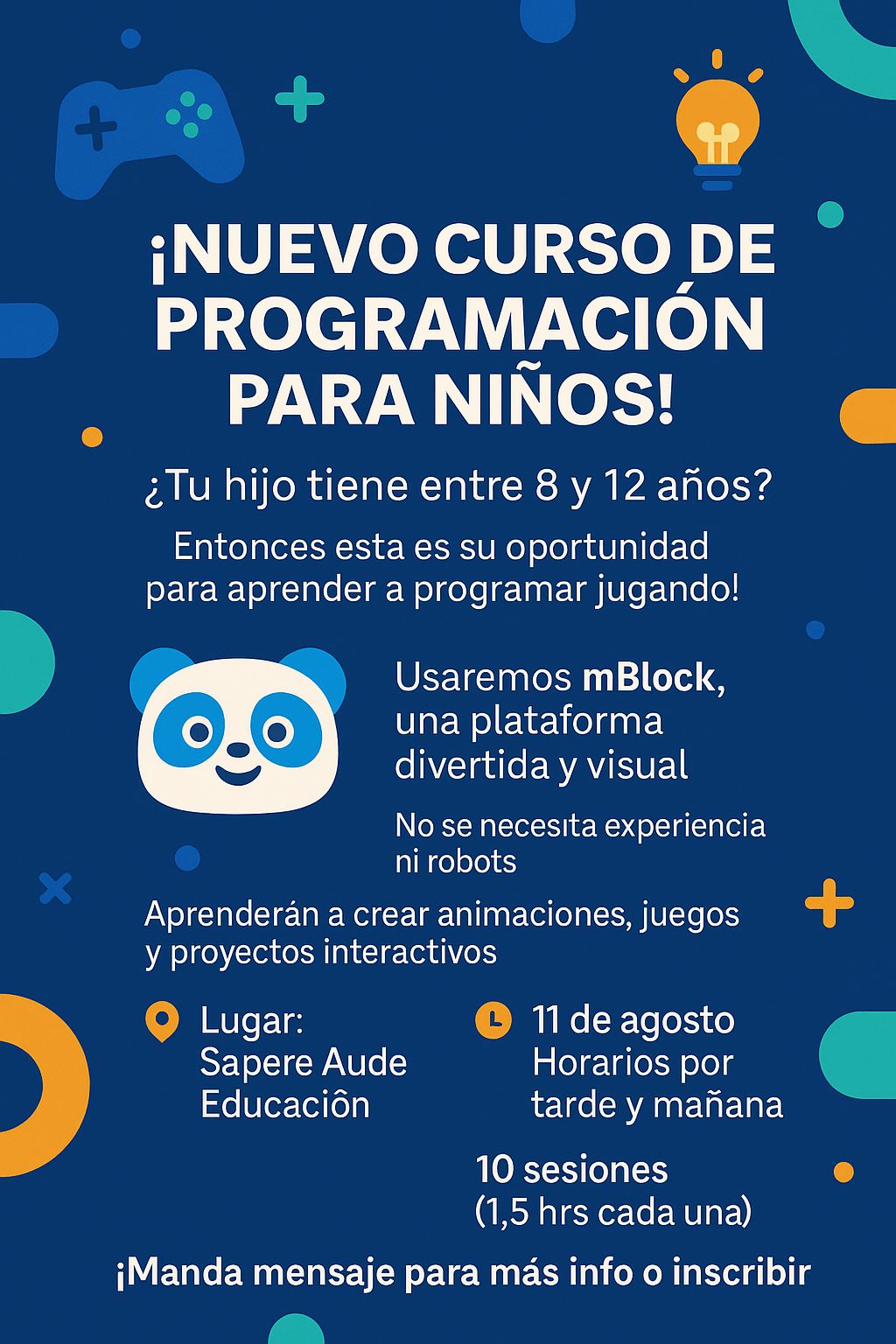 🎮🧠 ¡Nuevo curso presencial de... - Sapere Aude Educación | Facebook