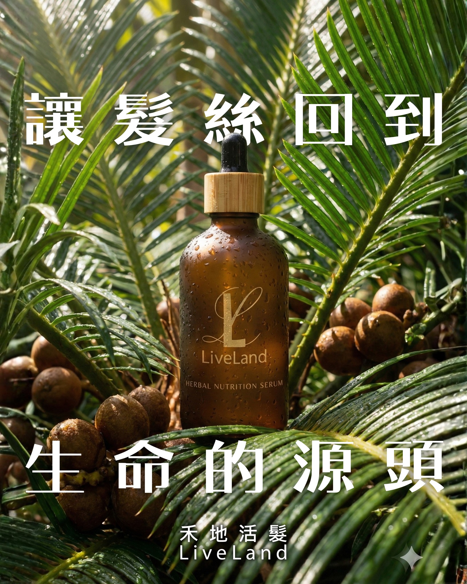LiveLand - 讓髮絲回到生命的源頭 重啟自然能量，喚醒健康光澤。 從根本滋養，讓每一縷髮絲綻放新生力量。 禾地活髮—— 回歸本源，展現 ...