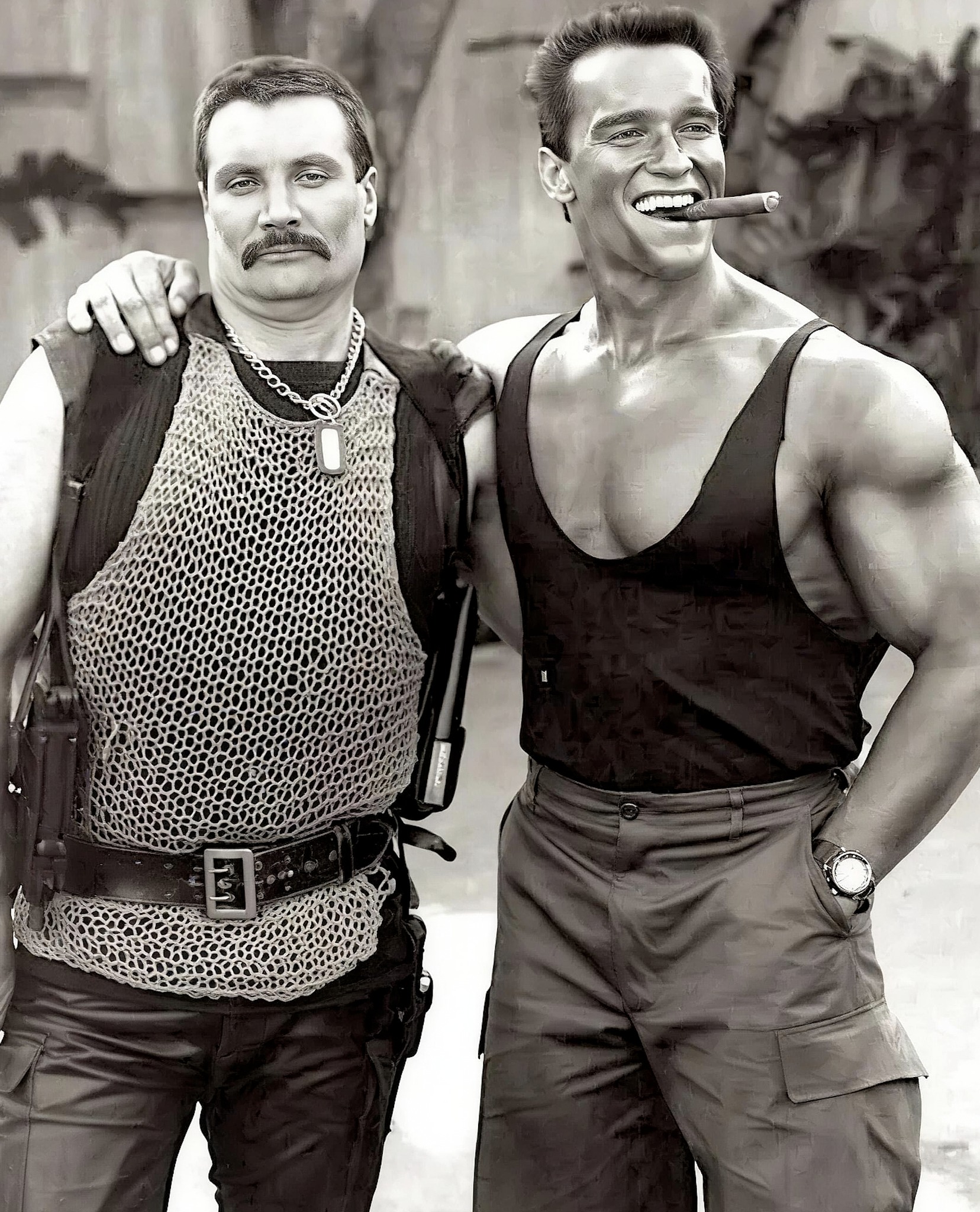 Addicted - Behind the scenes on the set of Commando (1985) Vernon Wells ...