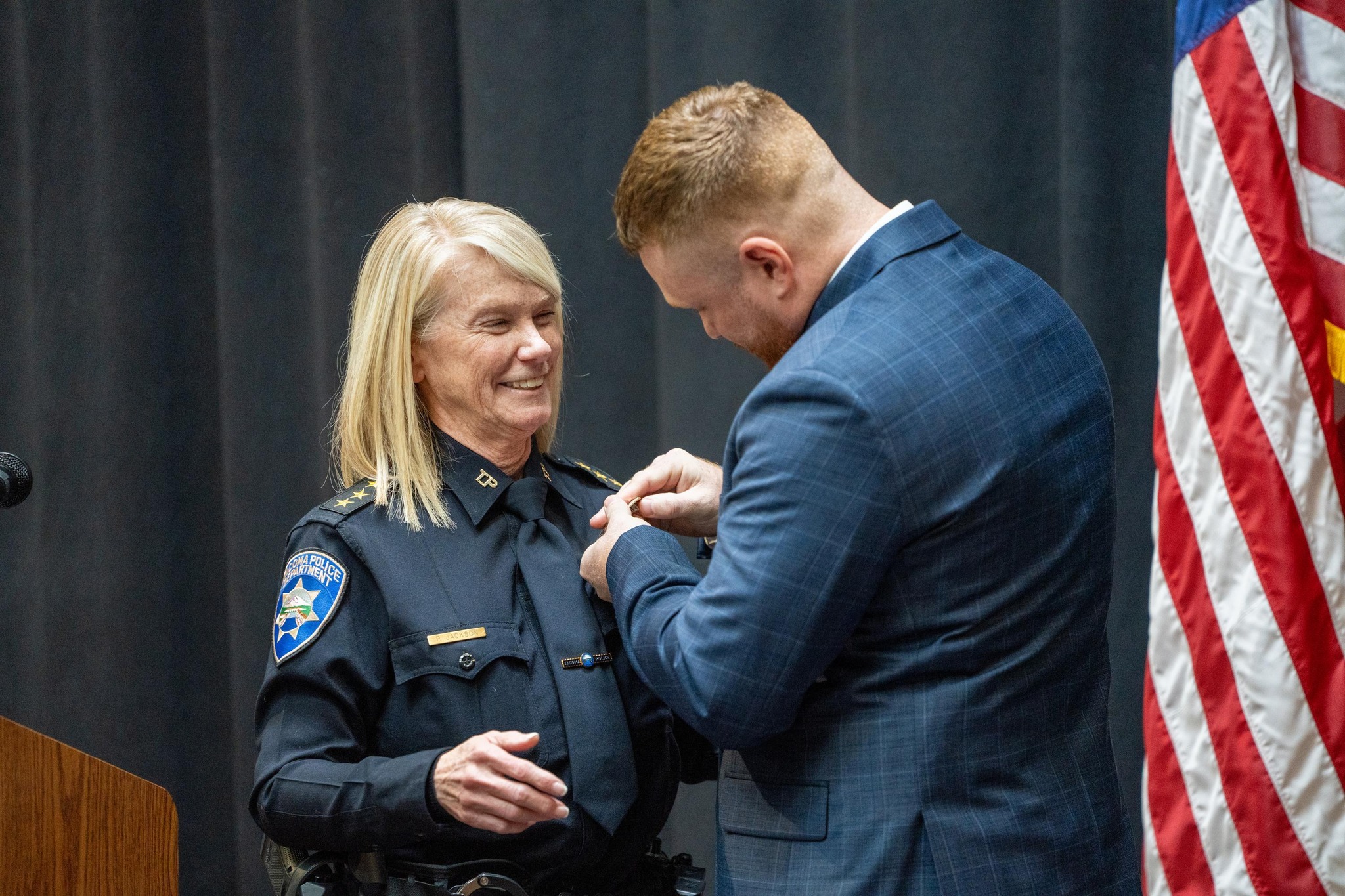 Tacoma - Chief Ramsdell congratulates Katherine (Kate) Madden, a new ...