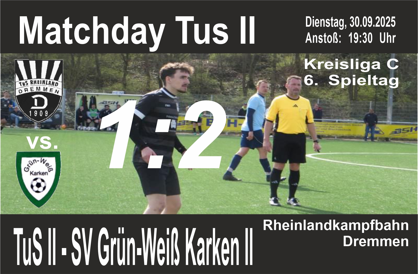 TuS - TuS II unterliegt 1:2 gegen Karken II Gegen die Topteams ...