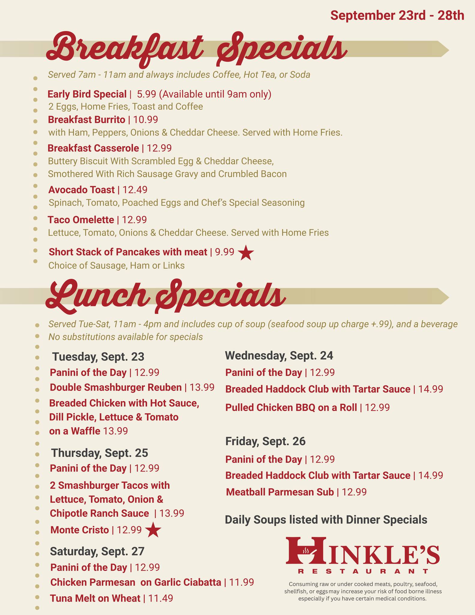 Hinkle's Restaurant | Columbia PA