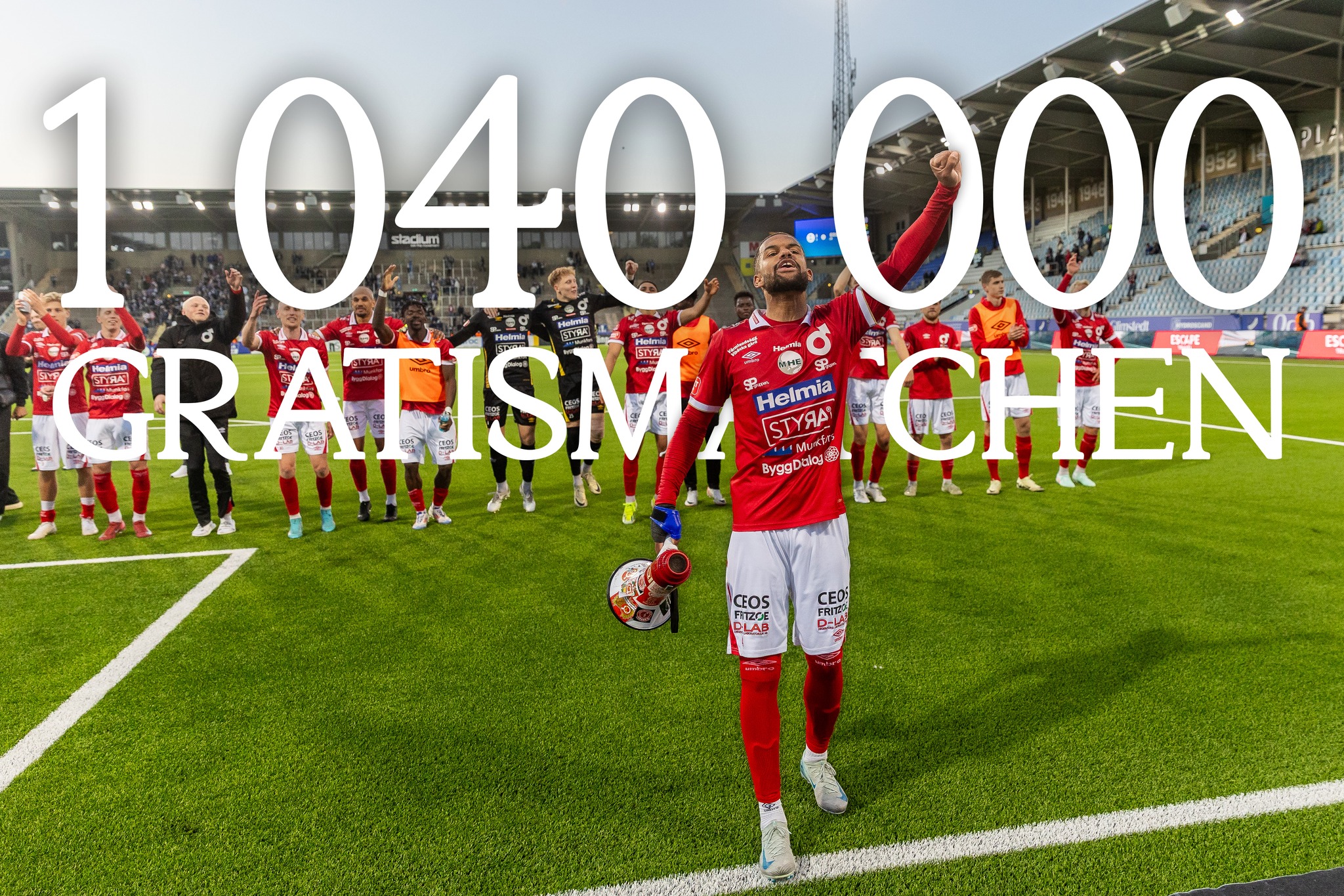 Degerfors - Vi har passerat miljonen! 🙌 ️🤍 Ett stort, stort tack till ...