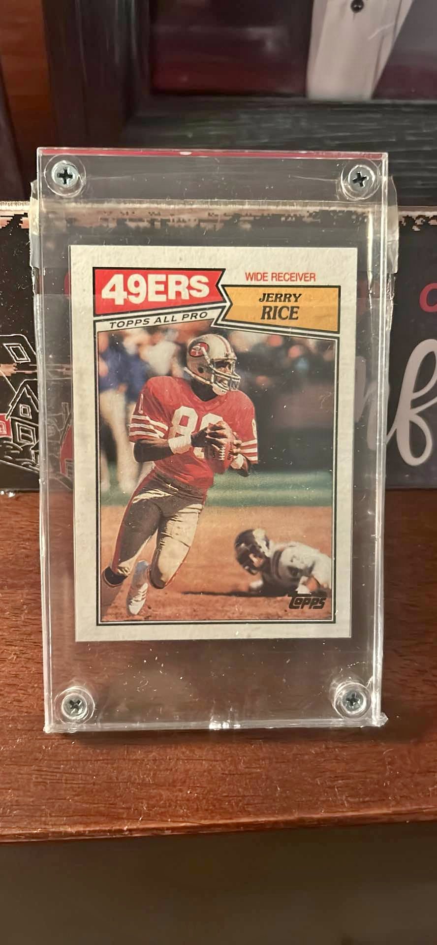 1987 Topps Jerry Rice Football Card #115 - Sports Trading Cards - Saint ...