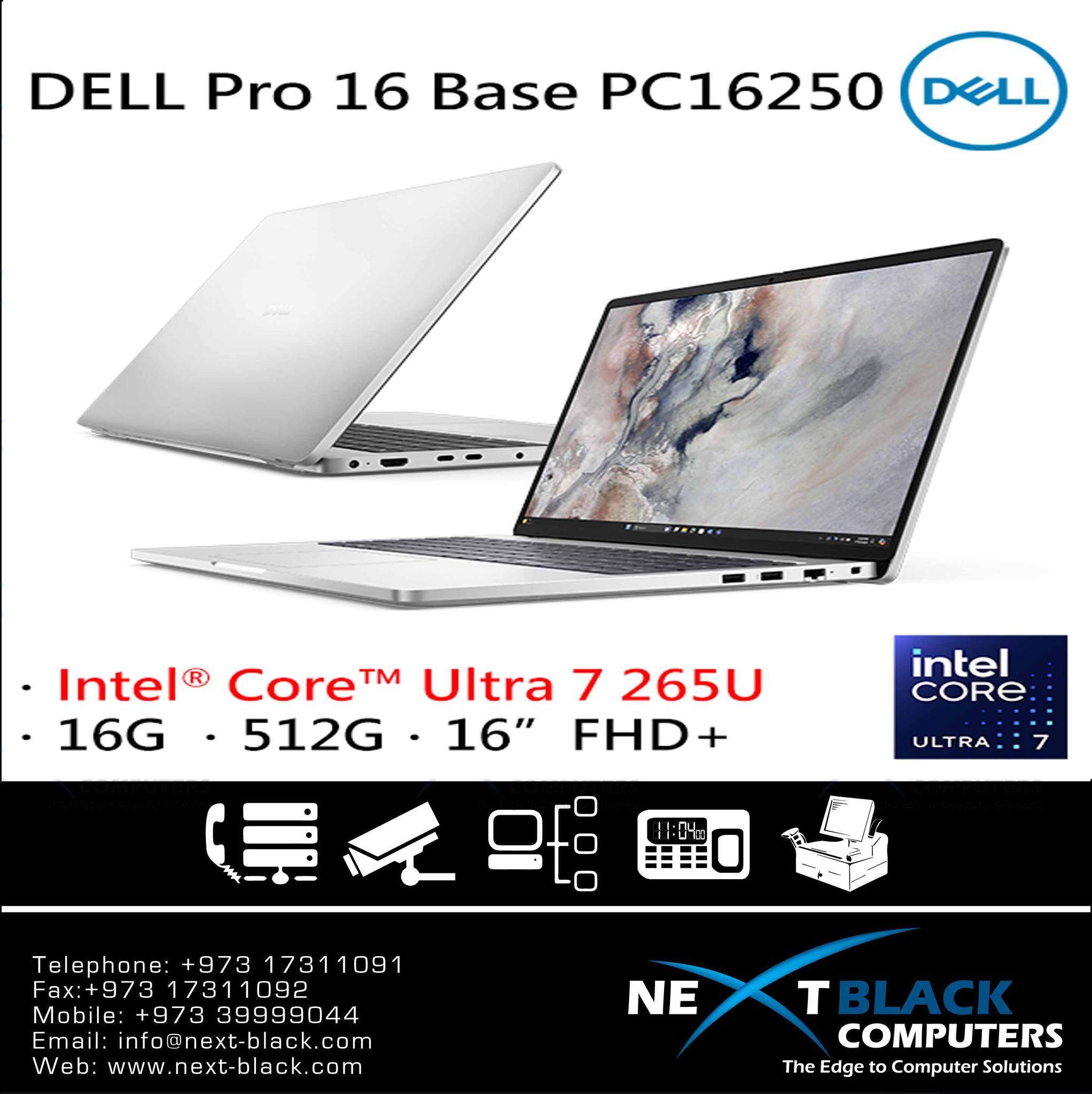 Next - DELL Pro 16 Ultra 7 265U 16GB DDR5 RAM 512GB PCIe® 4.0 NVMe™ M.2 ...