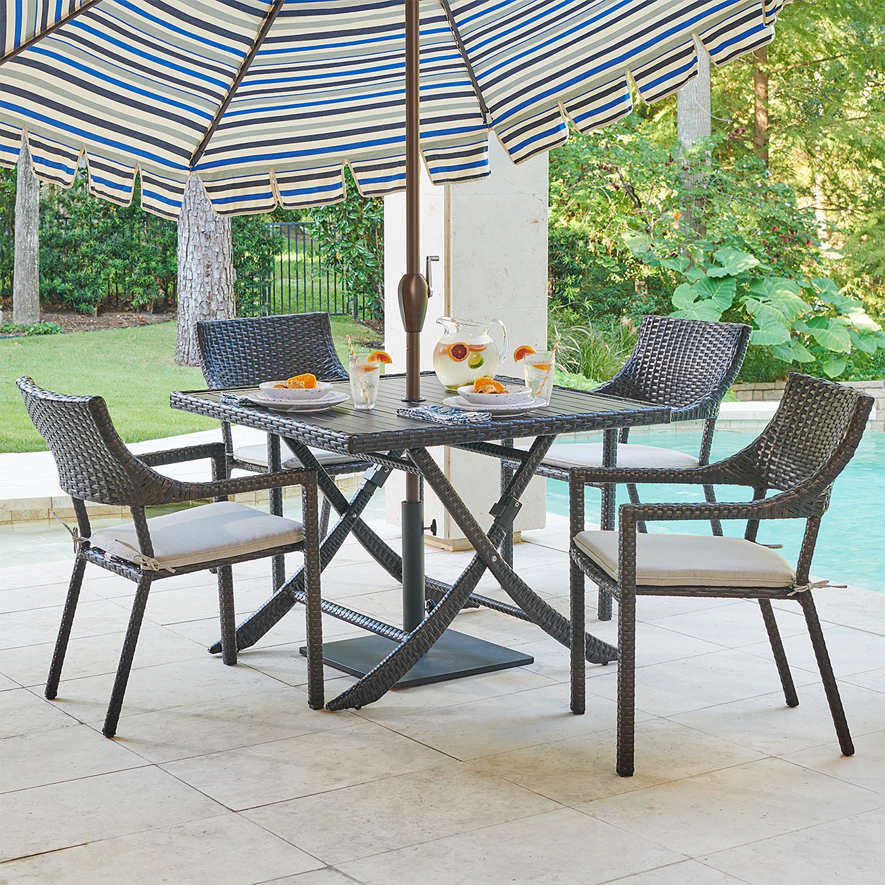 best large patio umbrella with stand PHI VILLA 15ft Outdoor Base Included, Light Grey New York Jets poolside and so on Style:2 Chairs+1 Bench+Table AURA OUTDOOR 11 ft.