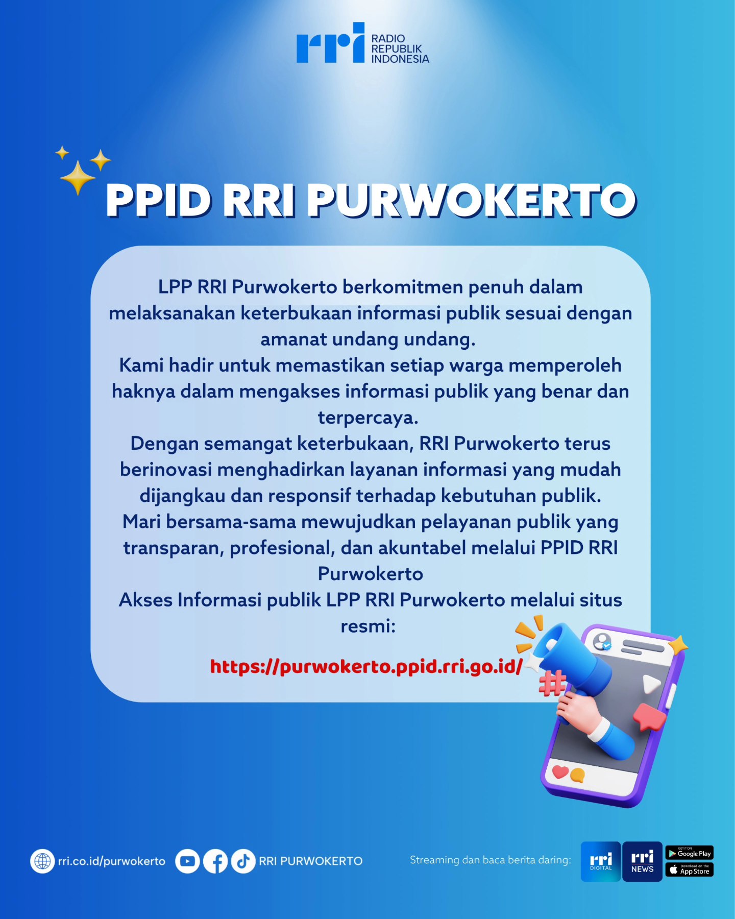 RRI Purwokerto - Kini akses informasi publik di RRI... | Facebook