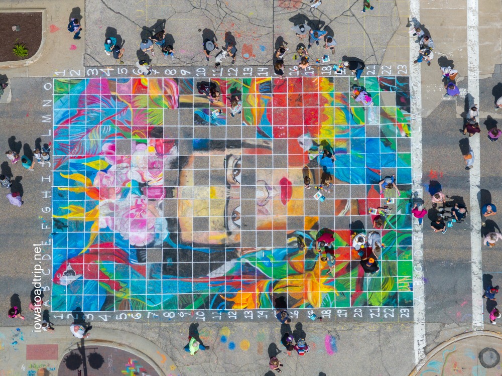 Every square of pavement becomes a new work of art. 📍 Chalk the
