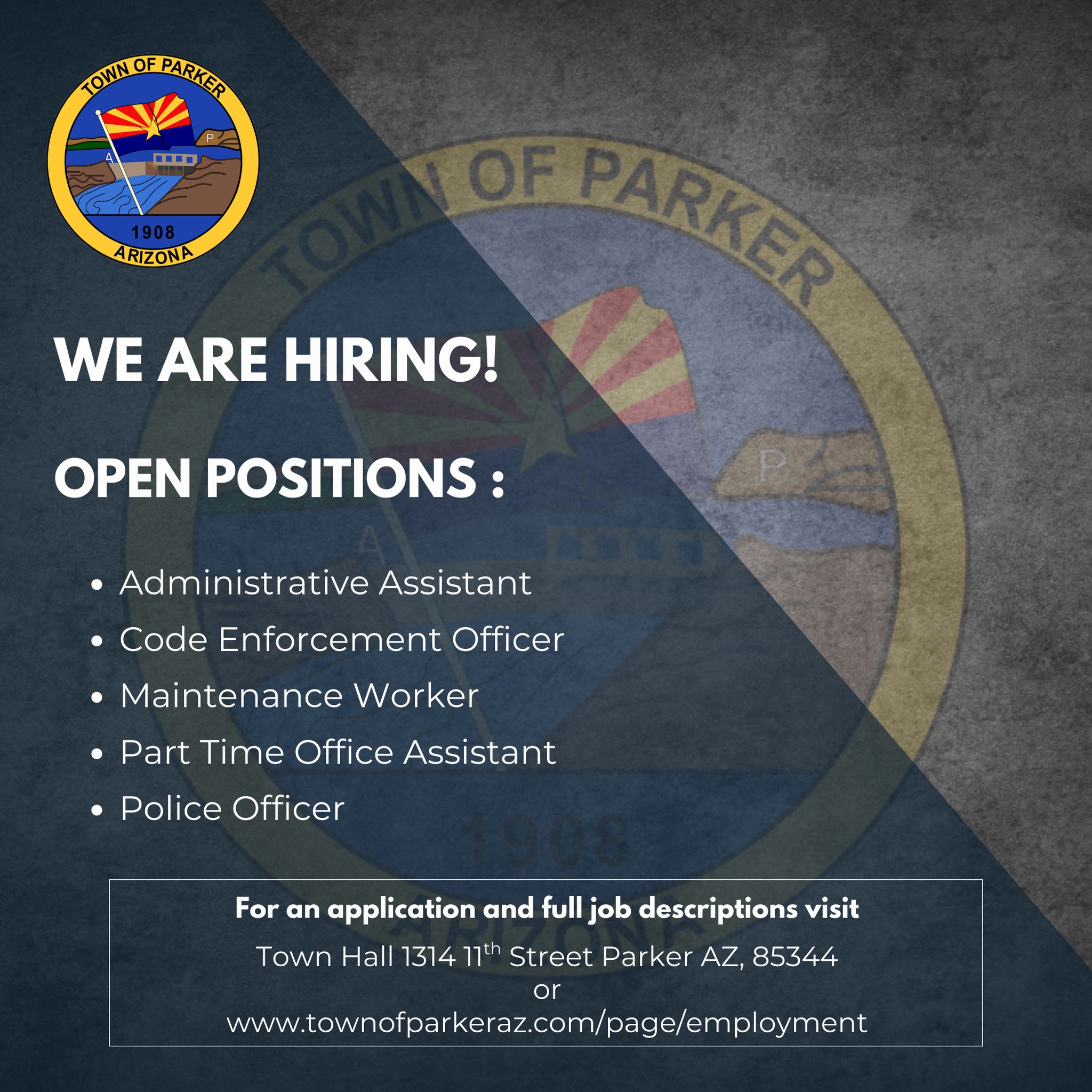 Town - We are hiring for multiple positions. Please visit our website ...