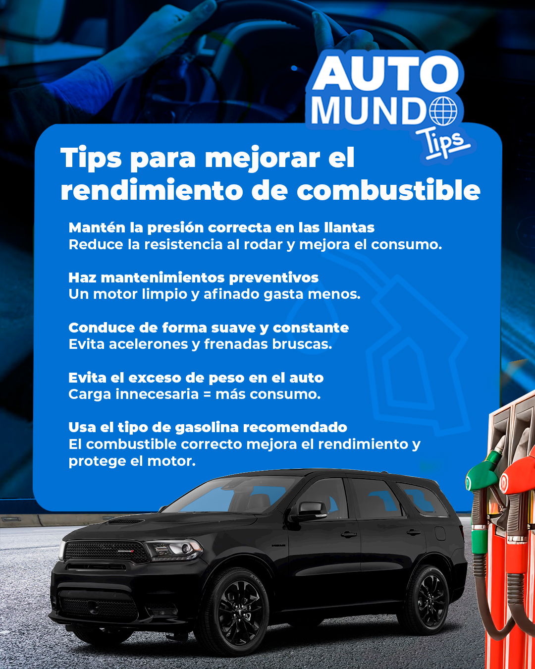 Automundo - Con algunos hábitos sencillos puedes lograr que cada litro ...
