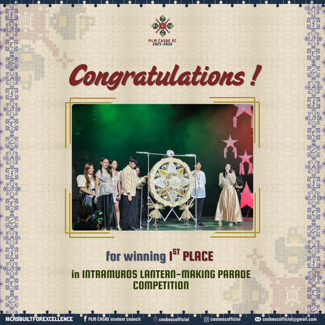 PLM CASBE Student Council... - PLM CASBE Student Council