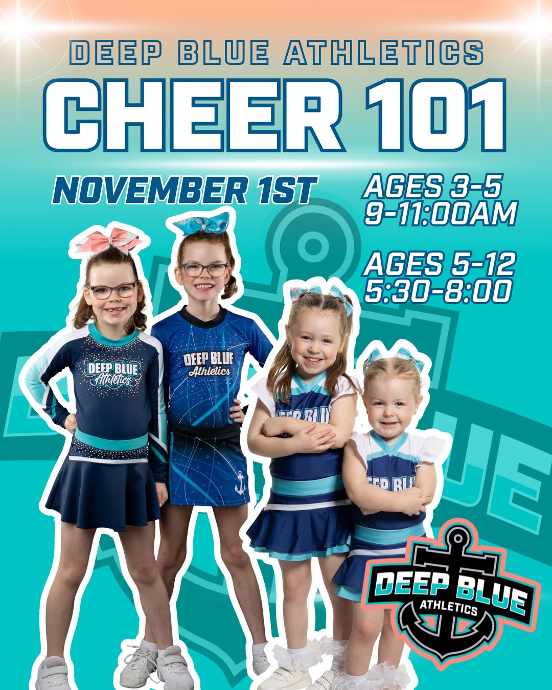 Interested in cheer, but don't know... - Deep Blue Athletics | Facebook