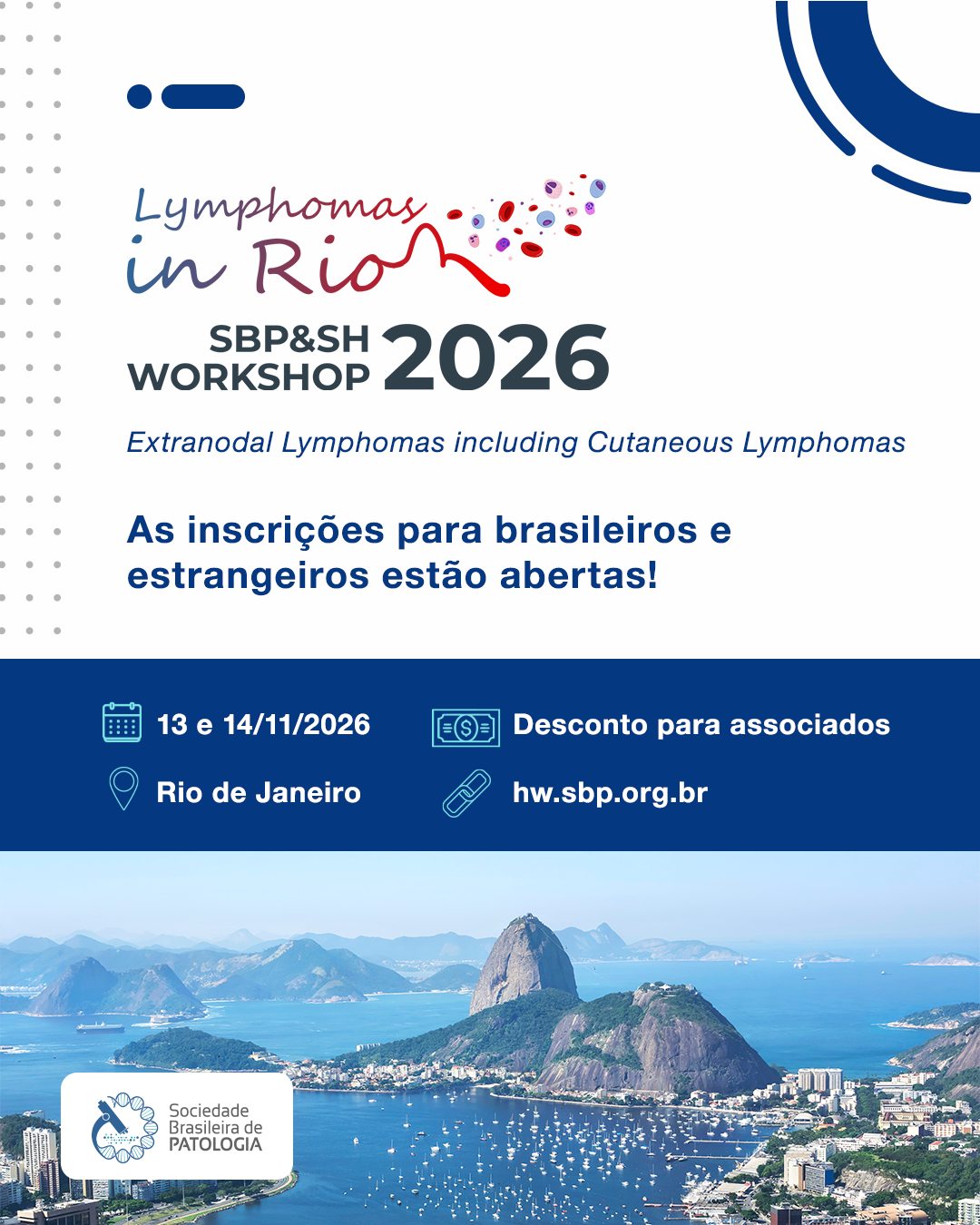 🌍📢 Inscrições... - Sociedade Brasileira de Patologia - (SBP) | Facebook