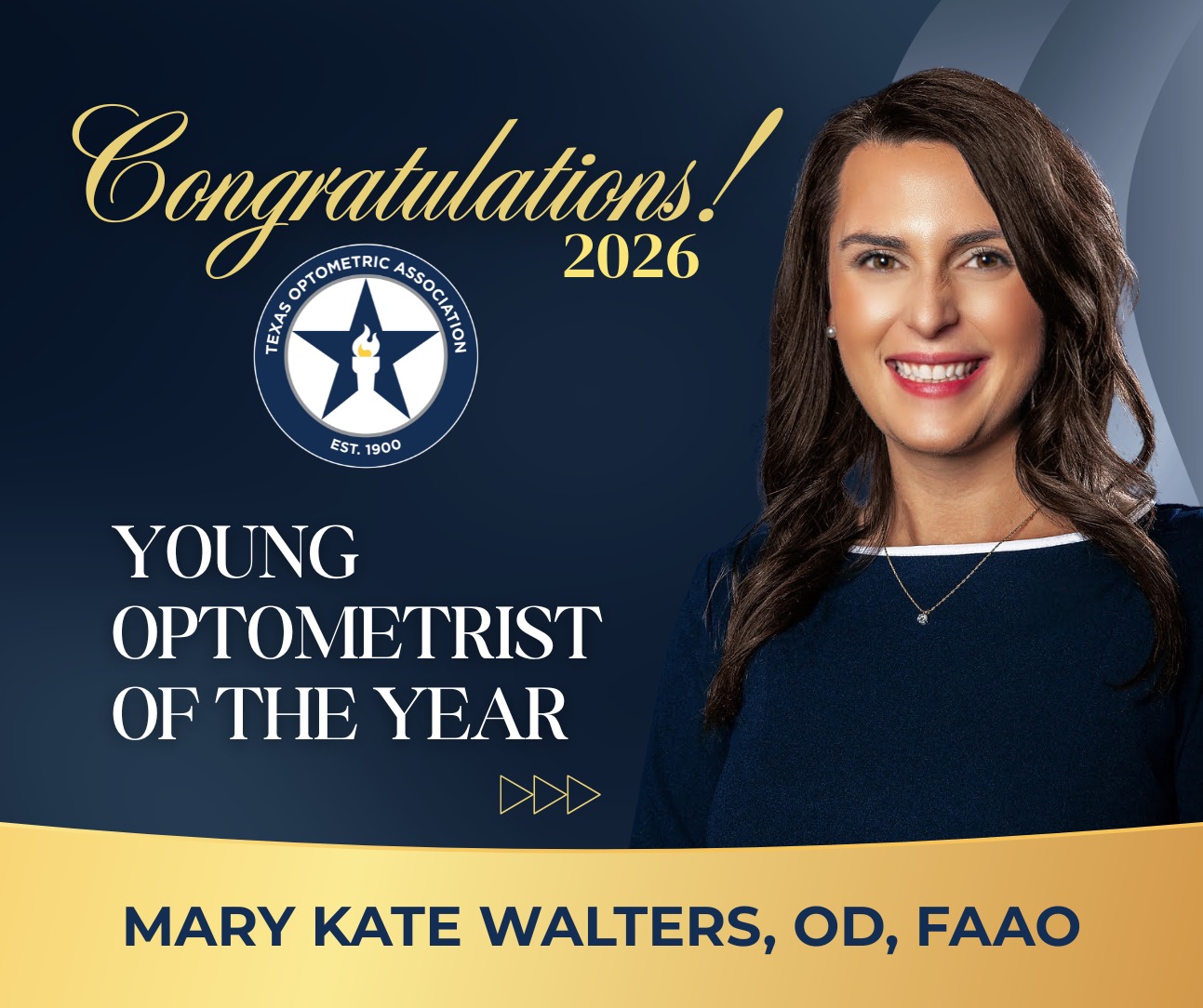 Congratulations, Mary Kate... - Texas Optometric Association | Facebook