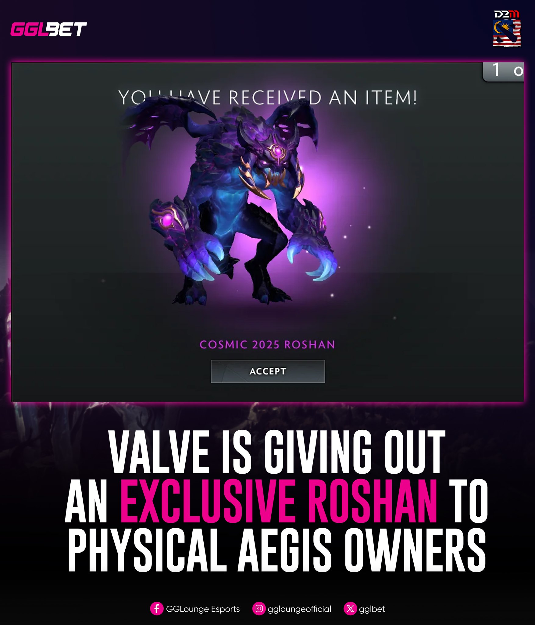 COSMIC 2025 ROSHAN I discovered an unused Roshan skin in Dota 2