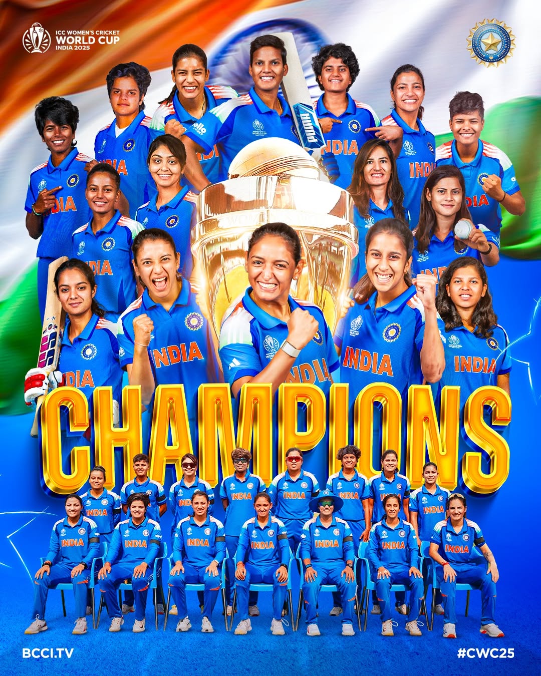Simran - Woooohooo! 💙🇮🇳 What a final! History made. Hearts won. Our ...