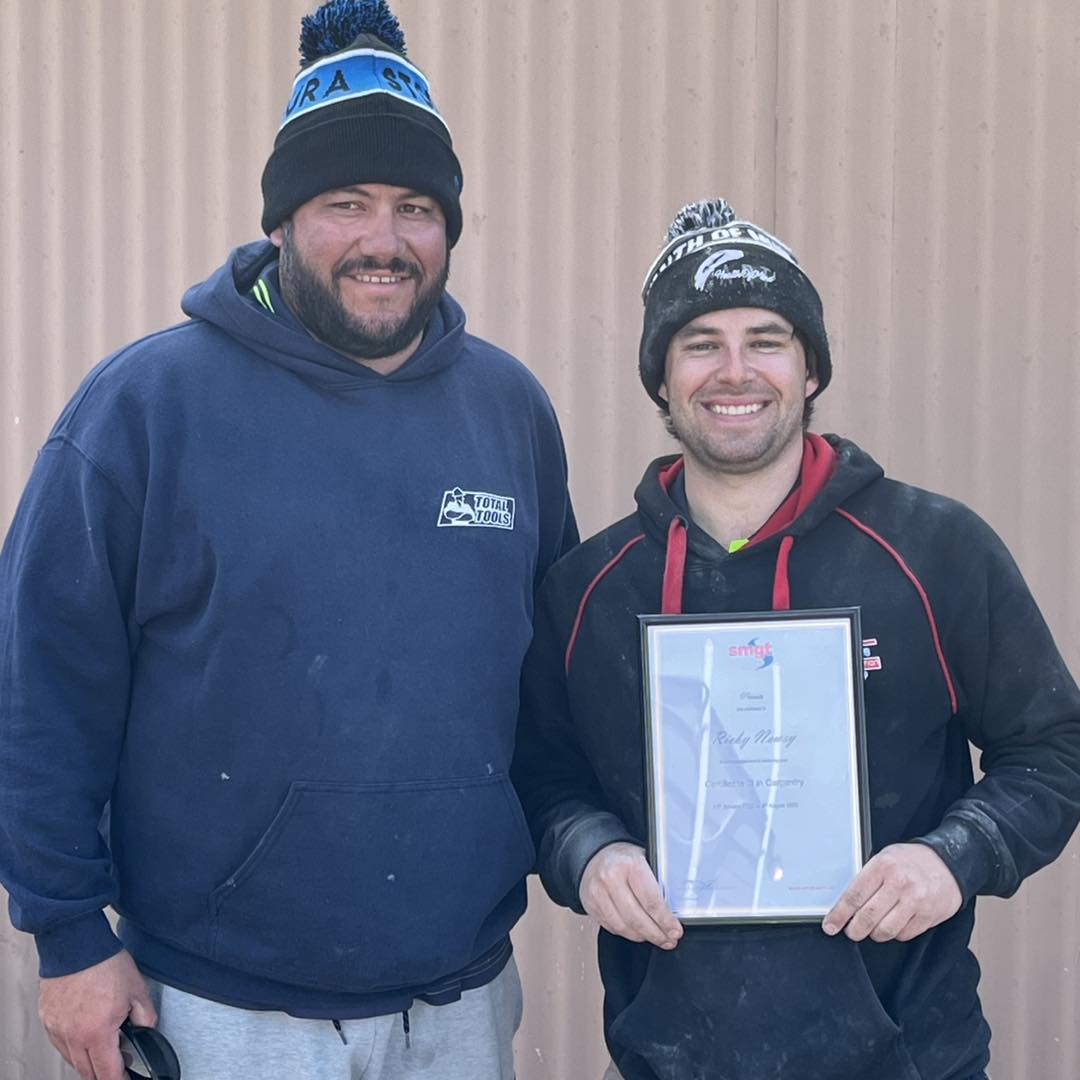 SMGT - Congratulations to Ricky Newey on completing his Certificate III ...