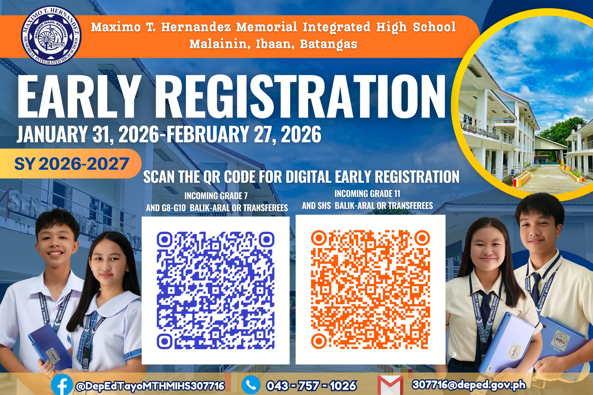 EARLY REGISTRATION | SY 2026–2027 Be a Maximonian! Inaanyayahan ng ...