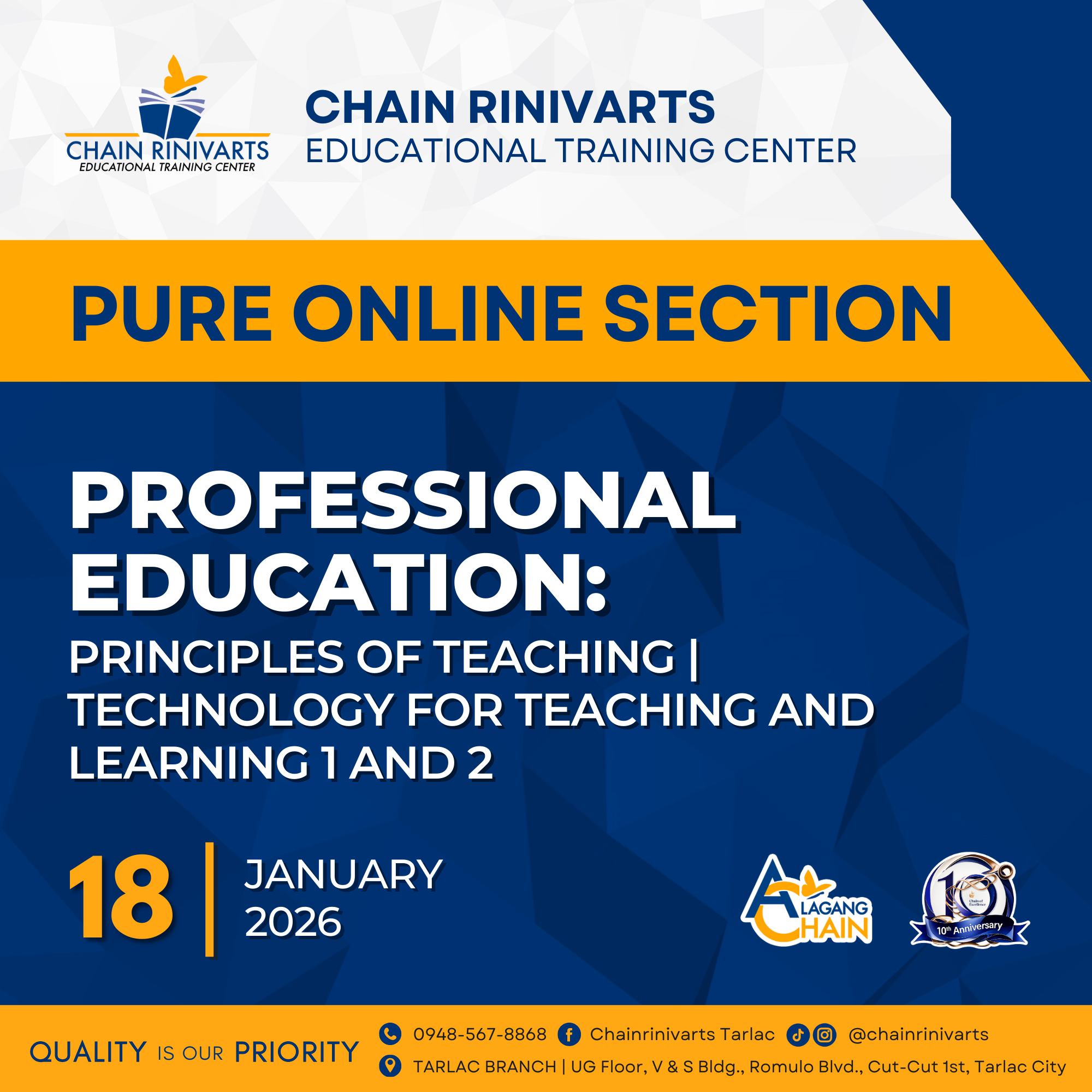 Chain... - Chain Rinivarts Educational Training Center